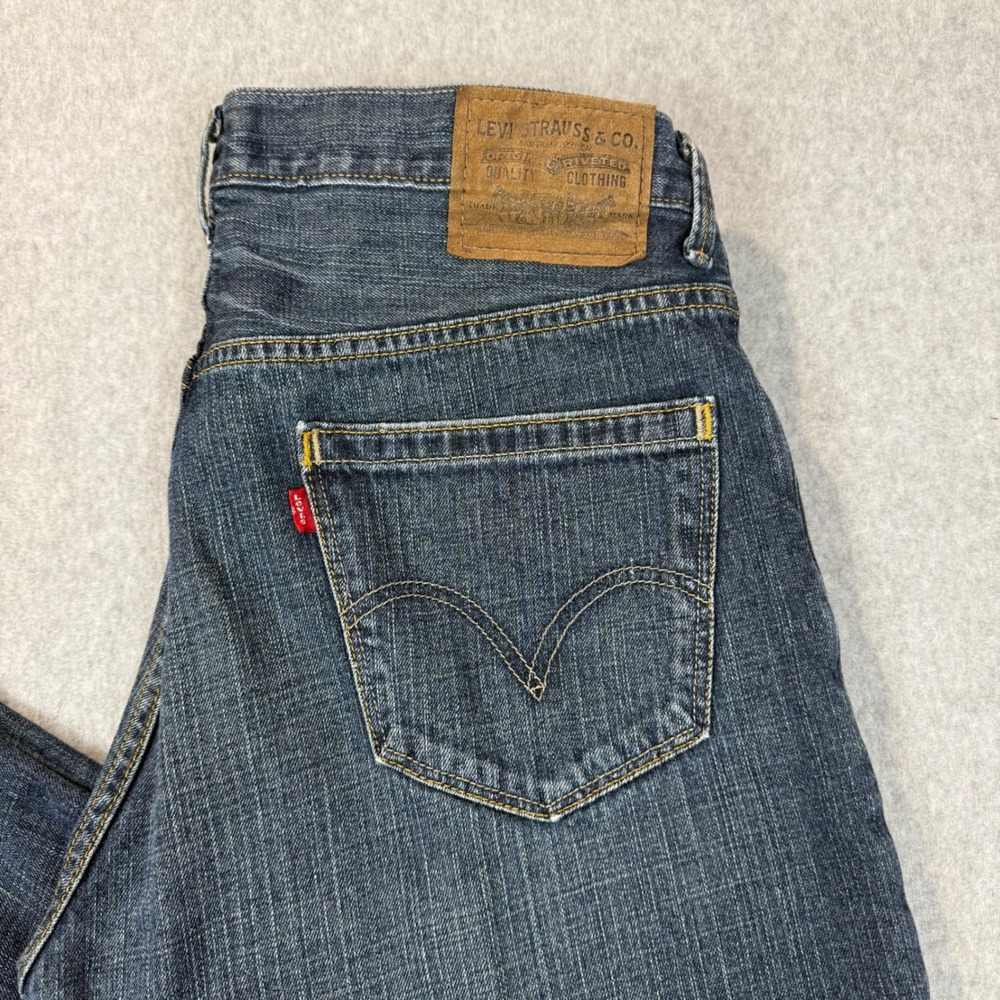 Levis 559 Relaxed Straight Jeans Mens 36x32 Blue Vintage Dark Wash Denim Cotton